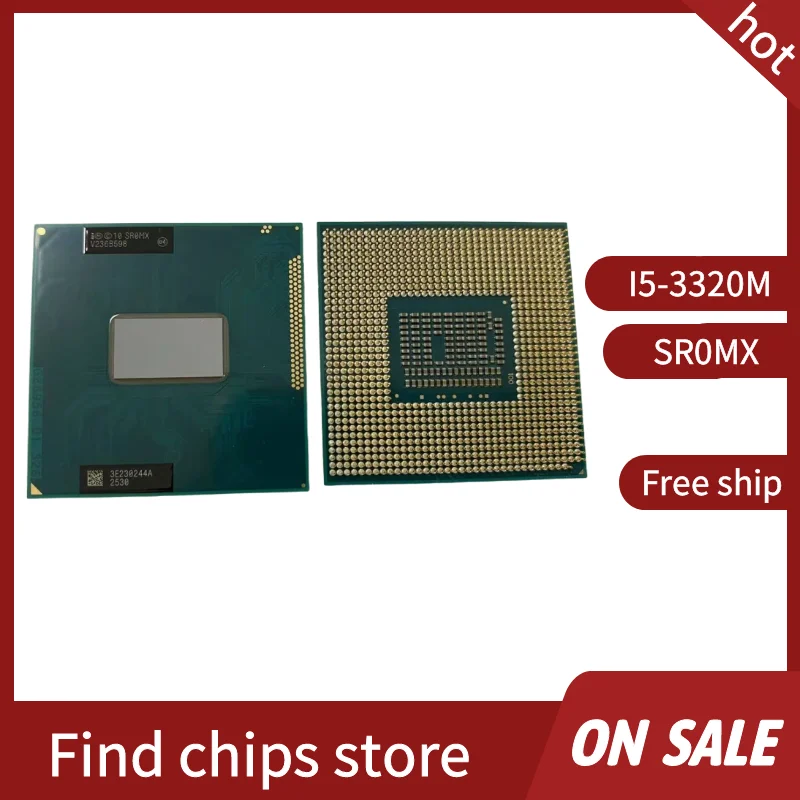 Core i5 3320M i5-3320M SR0MX Processor  CPU 3M 35W Socket G2 / rPGA988B