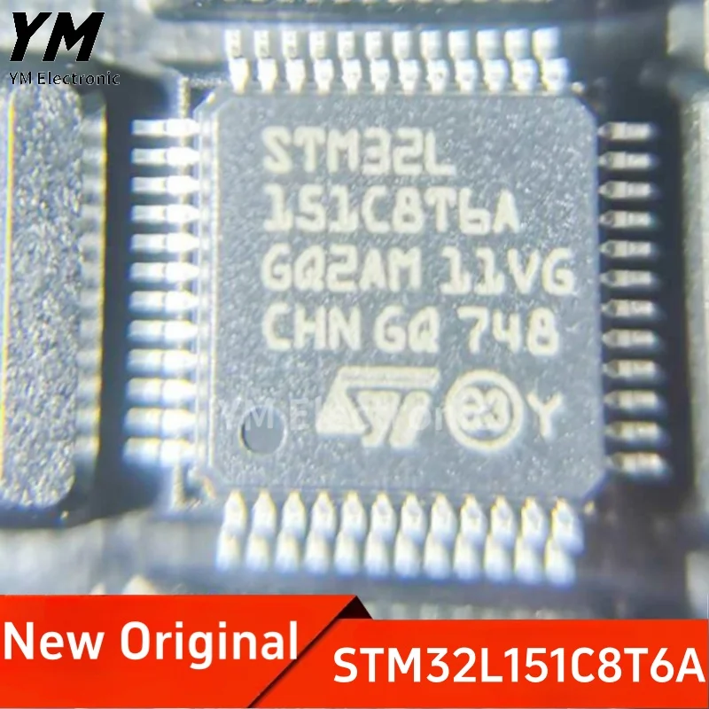 New Original STM32L151C8T6A LQFP-48 ARM Cortex-M3 32-bit Microcontroller MCU