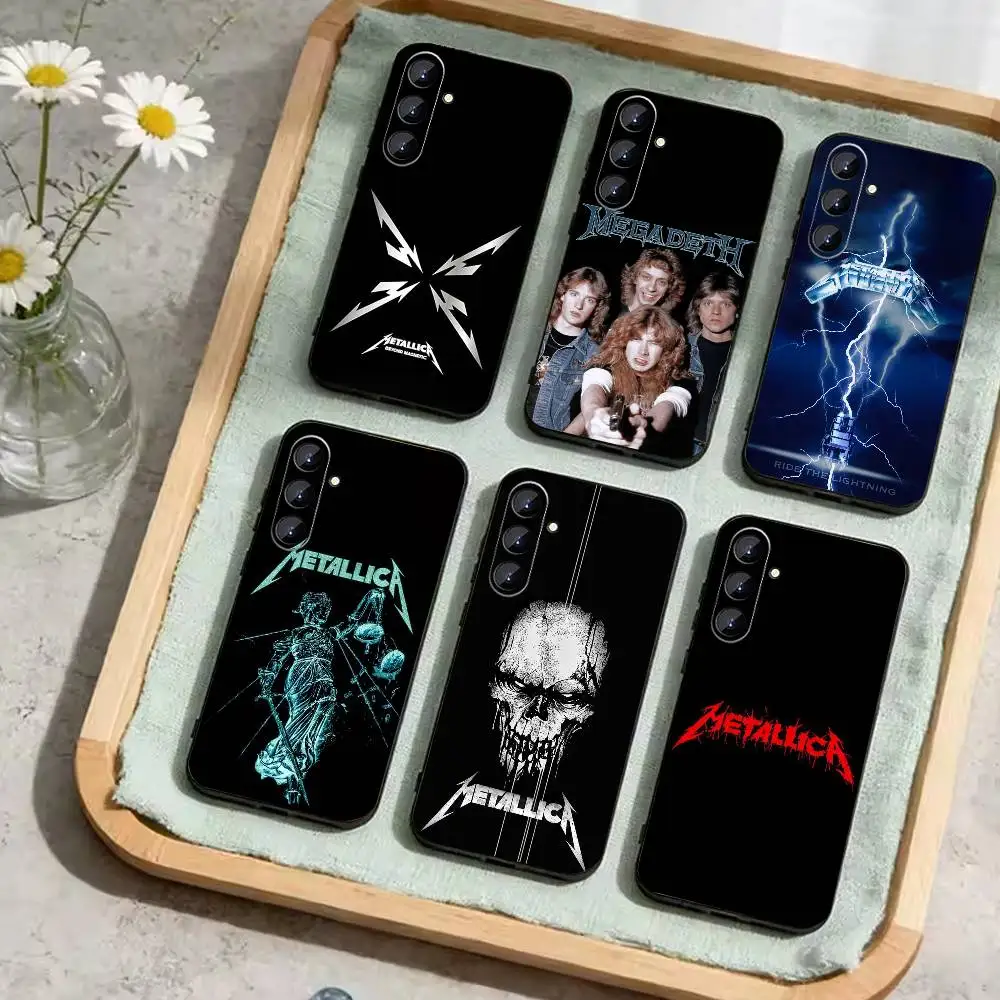 

Rock Band M-METALLICA Phone Case For Samsung Galaxy A73,A21s,A22,A31,A52,A53,A71,A41Soft Black Shell