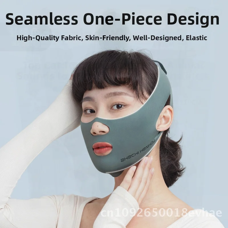 قناع ضمادة رفع الوجه النحيف، أداة تشكيل الوجه بنمط فرنسي لشد ونحت ميزات متدلية غير كهربائية