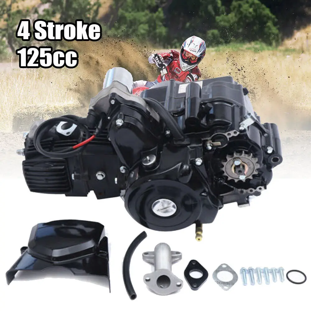 4 Stroke 7.64HP Engine Single Cylinder 125CC 2 Valve with Air Cooled System for Lifan Racing Go Kart ATV CDI Motor Pedal Starter