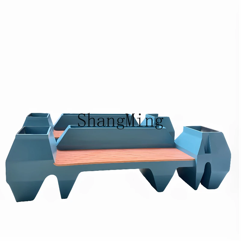 

FG FRP shopping mall garden office building public flower box seat square scenic area rest area can be customized creative seat