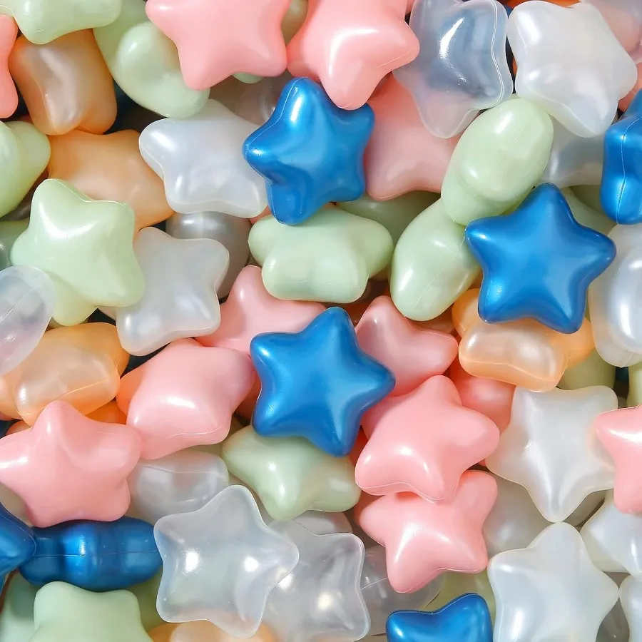 Bolas para niños pequeños, paquete de 100, bolas de plástico blando no tóxicas a prueba de aplastamiento para fiesta de parque infantil de piscina de cumpleaños de 1 a 5 años