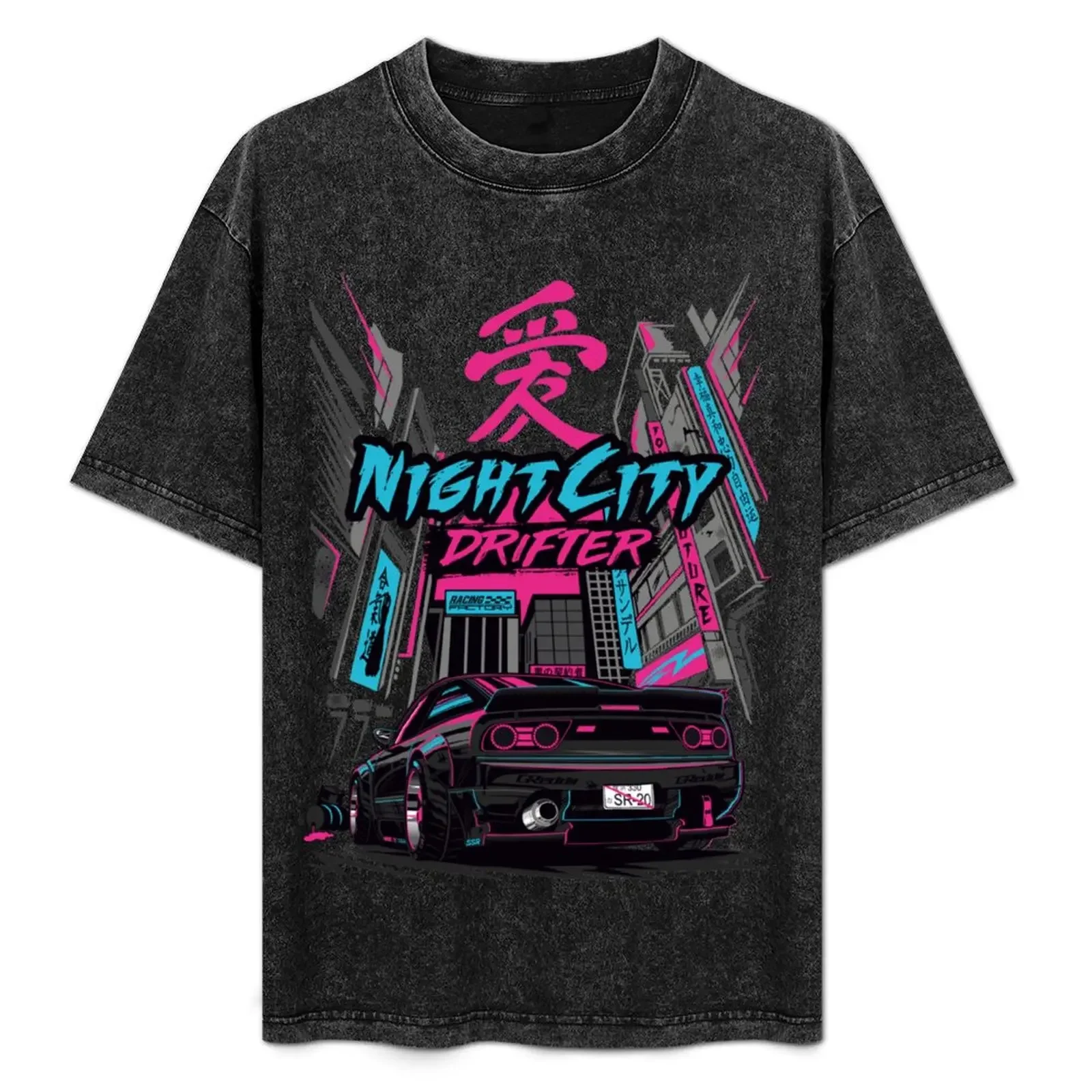 

240sx - Night City Drifter T-Shirt Luxury man Short sleeve tee essential t shirt t shirt men