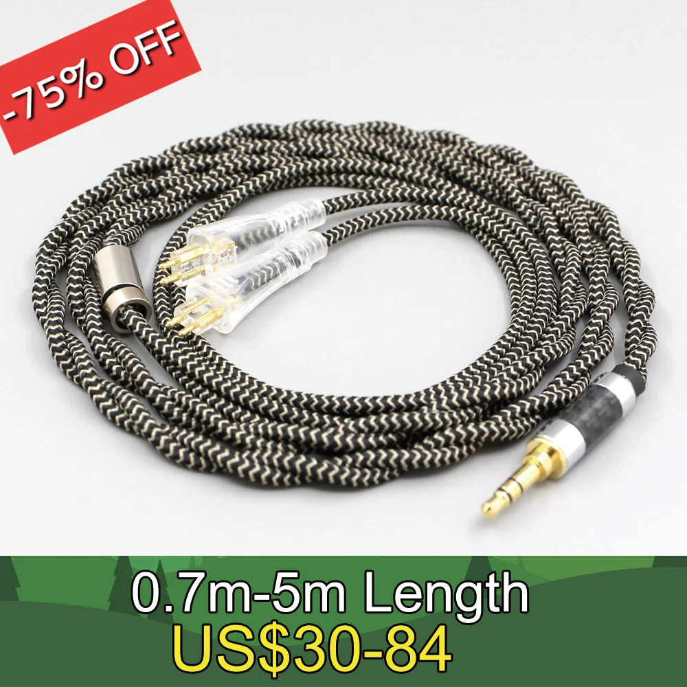 2 Core 2.8mm Litz OFC Earphone Shield Braided Sleeve Cable For FOSTEX TH900 TH1000RP TH1100RP TH-909 TR-X00 TH-600 MK2 LN008057