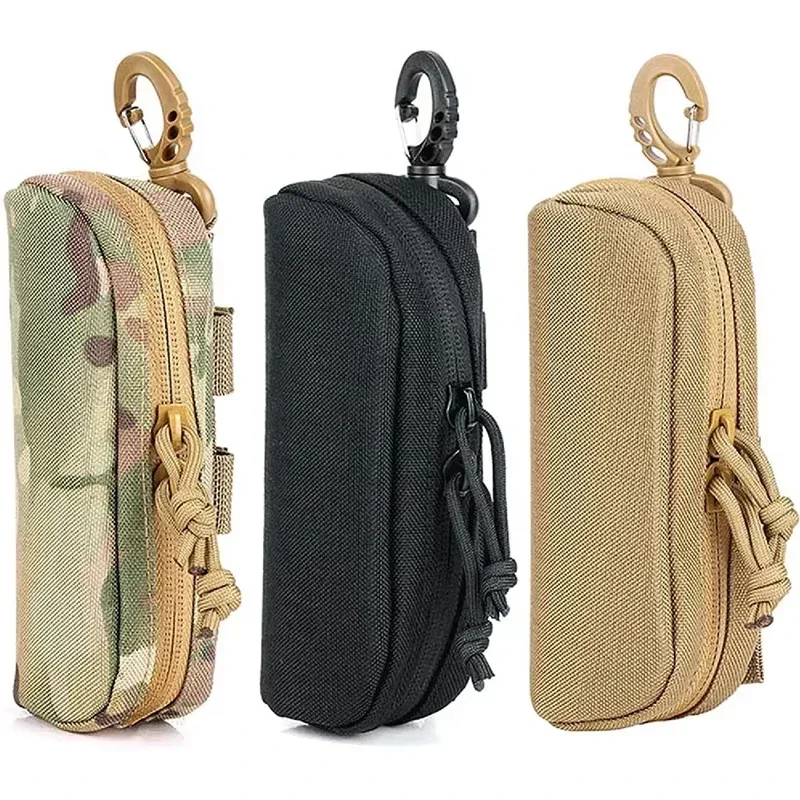 Taktische MOLLE Brillenetui Jagd Stoßfest Schutzbrillen Box Tragbare Outdoor Sonnenbrillenetui 1000D Nylon Aufbewahrungstasche