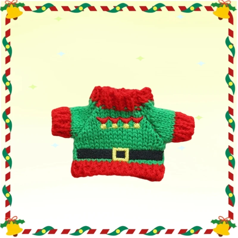 

For Labubu V2 V1 Plush Idol Doll's Clothing Christmas Sweater Hat Kid Gift Labubu Clothes Ropa Labubu