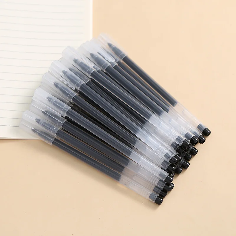 Giant can write gel pen large capacity integrated examination black gel pen simple student stationery wholesale Glass pen