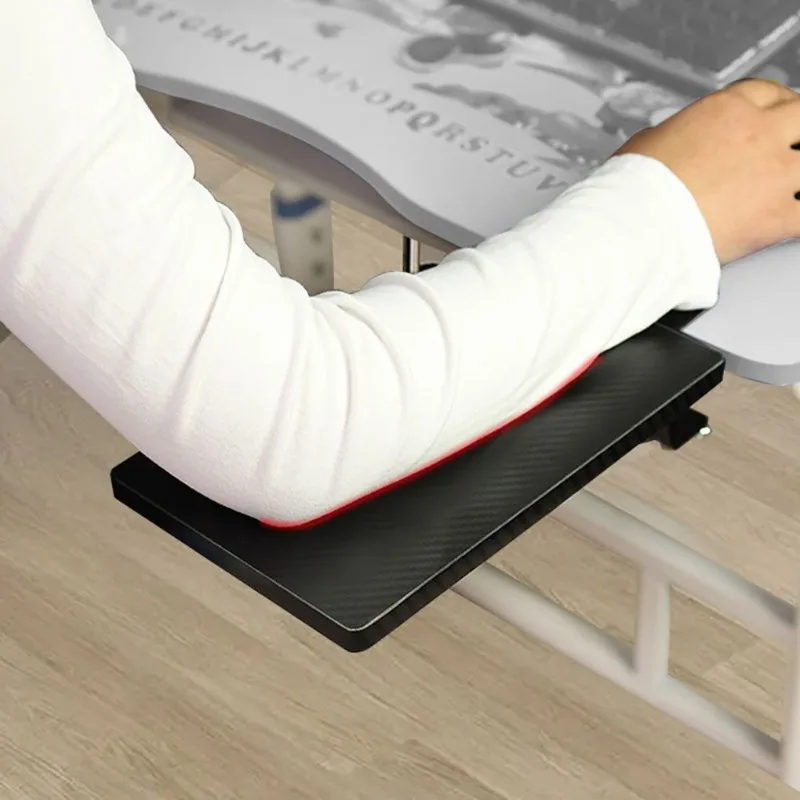 Foldable Computer Arm Rest Ergonomic Wooden Adjustable Desktop Arms Bracket Mouse Pad Wrist Storage Board Hand Support Plate