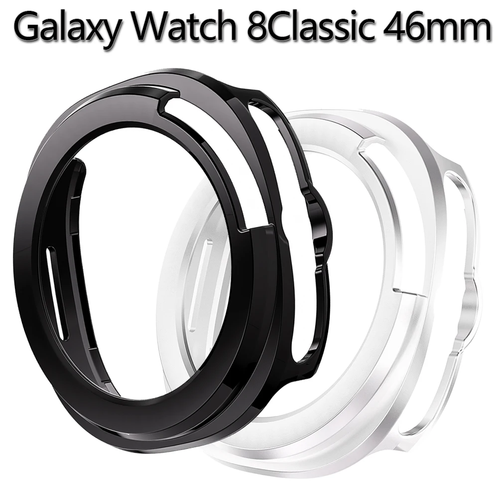 Schutzhülle für Samsung Galaxy Watch 8 Classic, 46 mm, harter PC-Stoßfänger, keine Bildschirmfolie, Galaxy Watch 8 Classic Cover-Zubehör