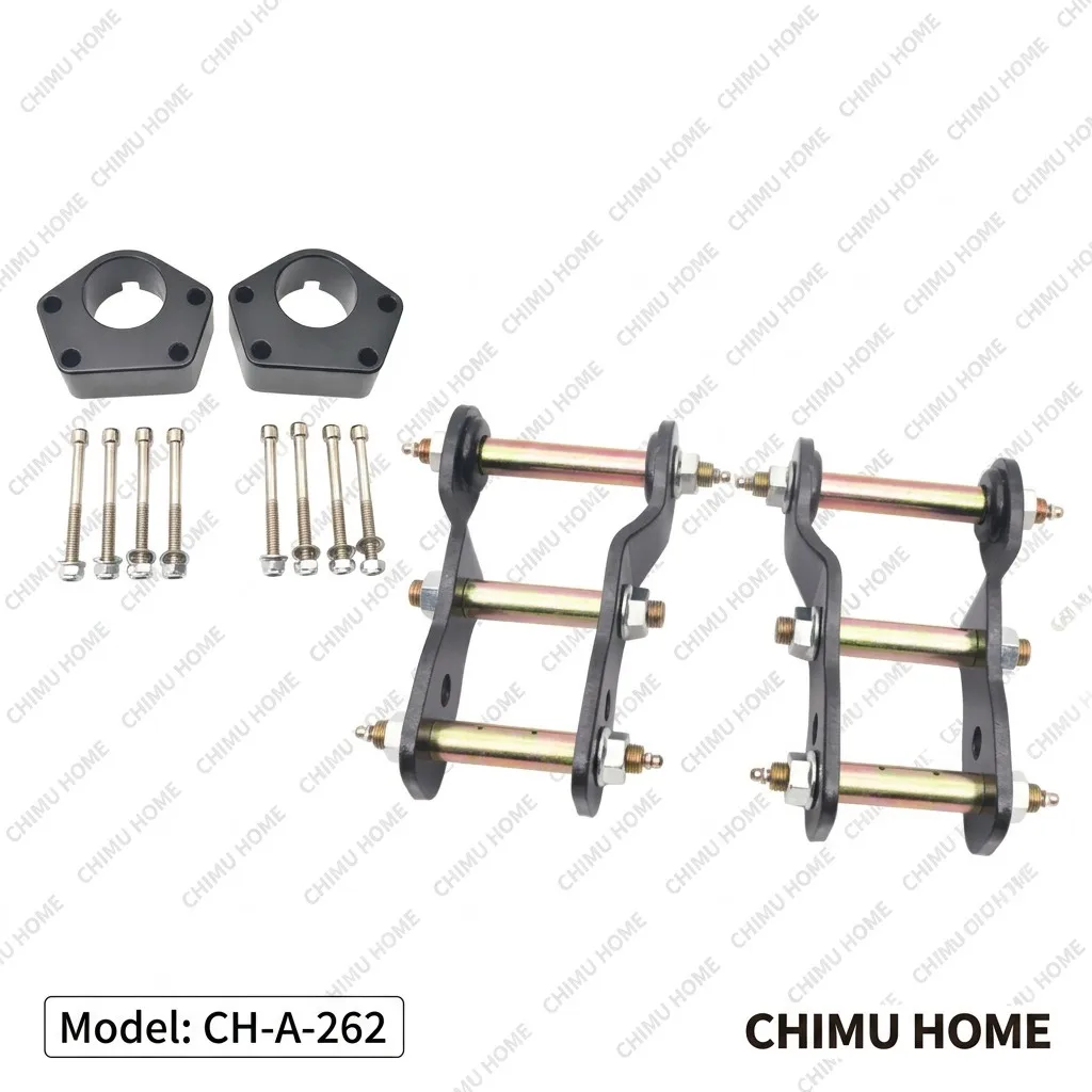 【CHIMU HOME】 Front Ball Joint Spacer & 2" Rear Shackles Lift Kit for Hilux IFS 1986-2004 Suspension Upgrade