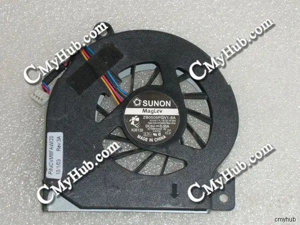 Для Dell Vostro 1015 ZB0506PGV1-6A B3561-1.13.V1.F.GN DC5V 0.35A 3CVM8FAW120 4-проводной охлаждающий вентилятор