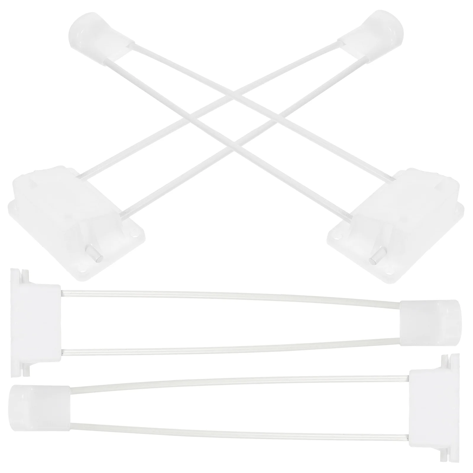 

4 Pcs Folding Table Legs Heavy Duty Metal End Desk Furniture Sturdy Abrasion Resistant Project Compatible Modern