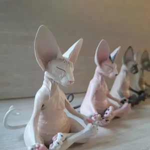 Meditasyon, heykel sanatı, deko, mutlu kedi, Buda, kaprisli, bahçe / dış mekan için sphynx kedisinin heykeli sfenks heykelinin en çok satan 8 ürünü-no. 1