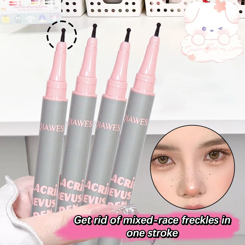 1 Stück natürlicher, lebensechter Gesichts-Sommersprossen-Stempelstift, langlebig, wasserdicht, gefälschter Tropfen-Maulwurfstift, Make-up-Kosmetik, Punkt-Stift