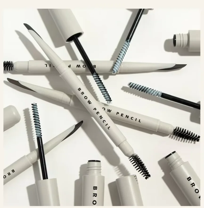 Kit de crayon à sourcils et de Gel, marque privée, vente en gros, maquillage 2 en 1, style longue durée, crayon à sourcils 3d, stylo à colle, 50 pièces