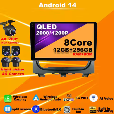 Car Radio Android 14 For Fiat Strada Idea 2012 - 2016 Multimedia Player Stereo Navigation GPS autoradio 4G wifi unit 2din dvd