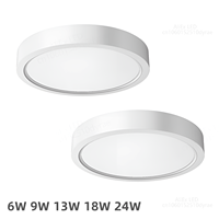 6W 9W 13W 18W 24W lampada LED Circular Panel Light Surface Mounted led ceiling light AC220V AC110V led lamp for Home Decoration