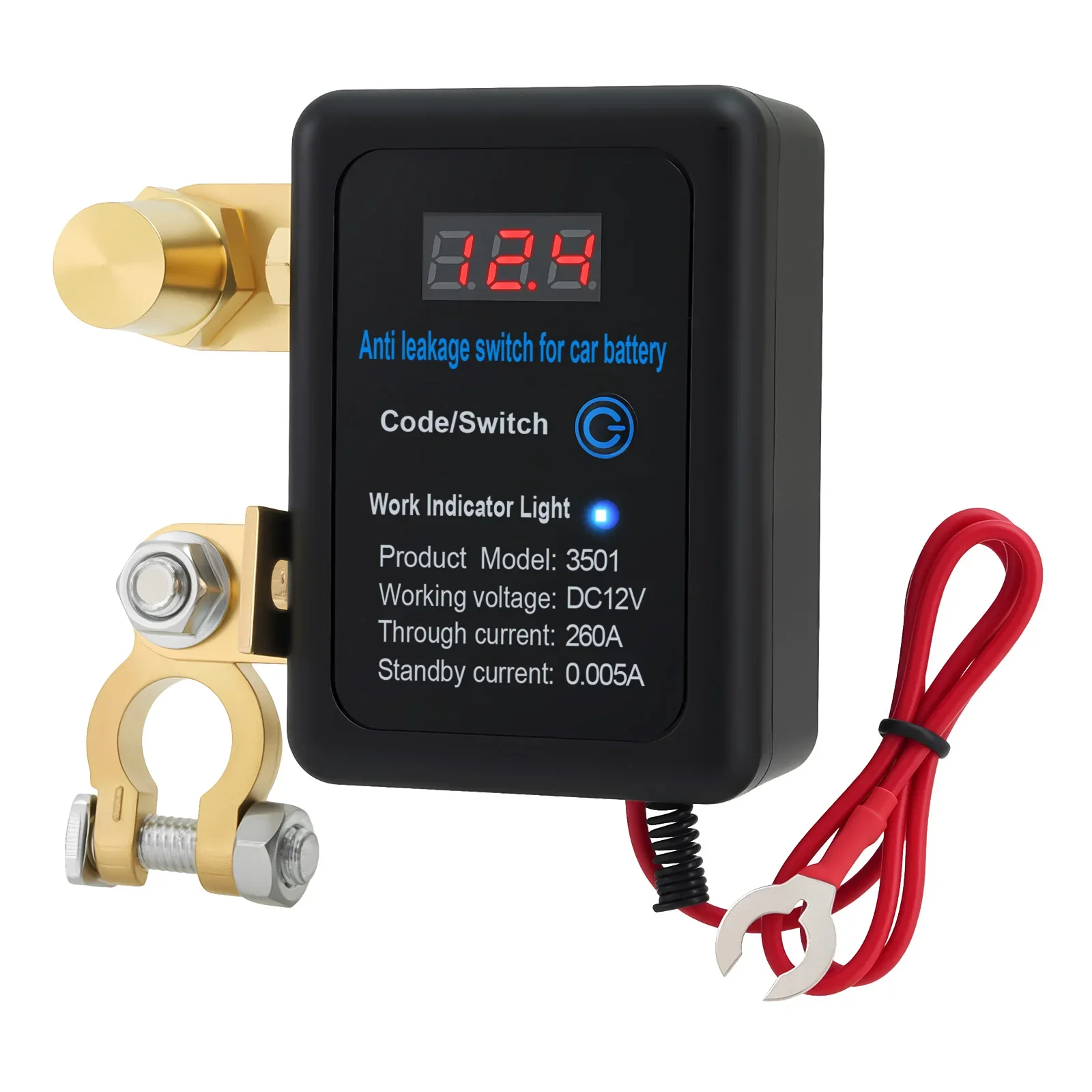 DC 12V Auto-Abschaltschalter 260A Batterie-Trennschalter mit Fernbedienung und LED für LKW – Detail 14