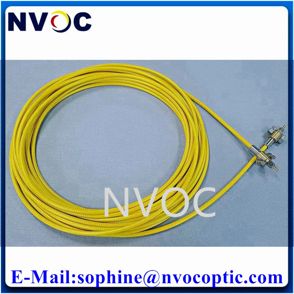 

D80-SI-800-3M High Power Silica Fiber 400-2500 NA0.22 D80 Connector With Water Cooling 3M Laser Machine Optic Patch Cord Cable