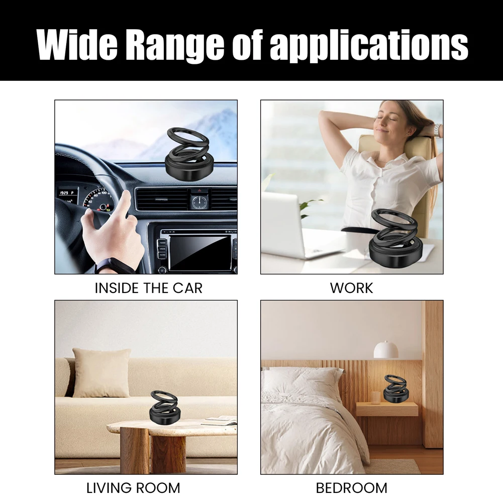 الطاقة الشمسية سيارة العطور العطر 360 الدورية نكهة سيارة عطر سيارة الروائح سيارة معطّر الهواء ديكور السيارات الداخلي