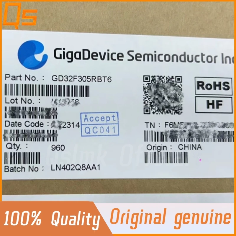 Neues original gd32f305rbt6 gd32f305 LQFP-64 chip 32-bit mikro controlle mcu