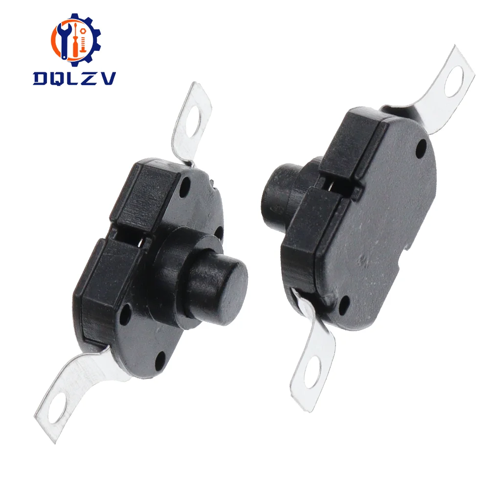 1712-KD Push Button Switch 1712KD Flashlight Switch LOCK 17X12X9.5MM Table Lamp Switch Flashlight Button Switch ON-OFF