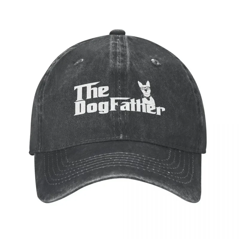 

Spring Summer For Boy Girl The Dogfather Funny Ponytail Baseball Cap Dog Fathers Day Gift Vintage Sunhat Sports Denim Cap Hats