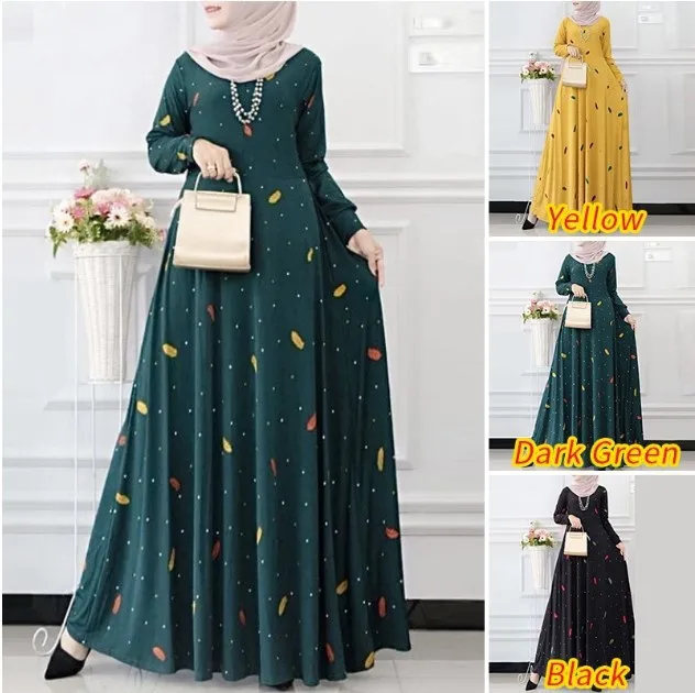 

Fashion Muslim Dresses Traditional Muslim Clothing Casual Dresses Female Abayas Breathable Elegant Dubai Abaya Robe