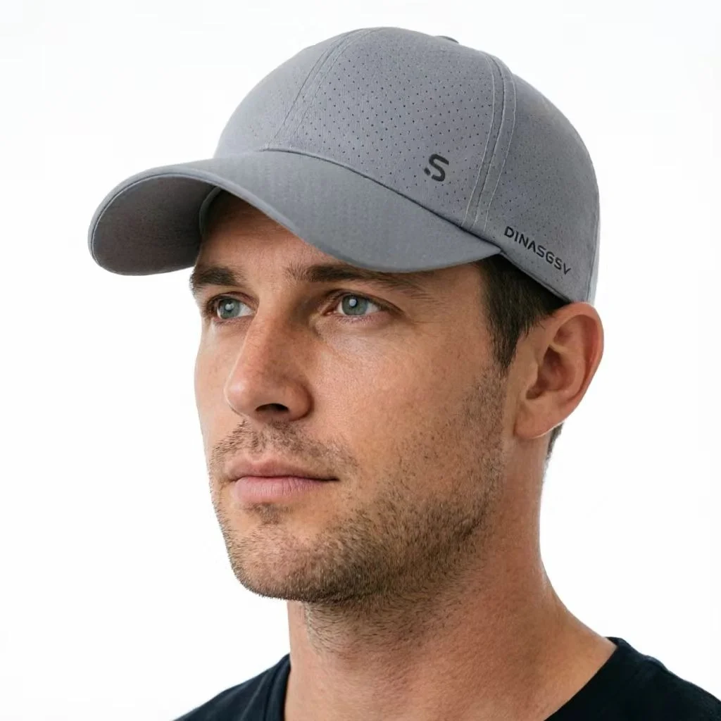 Gorra de running de diseño original, delgada, de secado rápido, transpirable, con visera de pico de pato, para hombre, para exteriores, protección solar, verano, pesca, gorra de béisbol.