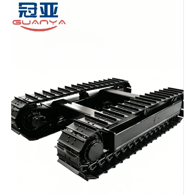 Custom Full Hydraulic Metal Tracked Chassis For Mucking Loader/Tunneling Boring Machine/Drilling Rig/Rock Bolt Drill 10000KG