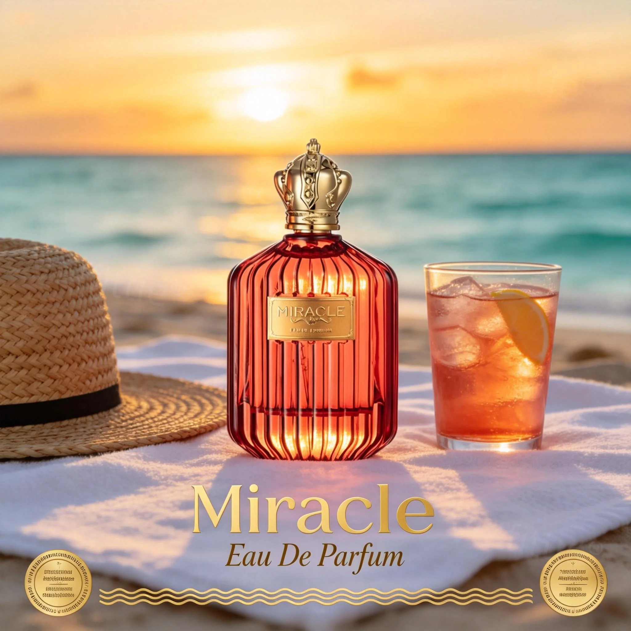 

Coastal Citrus Wood 100ml Eau De Parfum, Long Lasting Fresh Fragrance, Beach Vacation, Tropical Getaway, Summer Casual Blend
