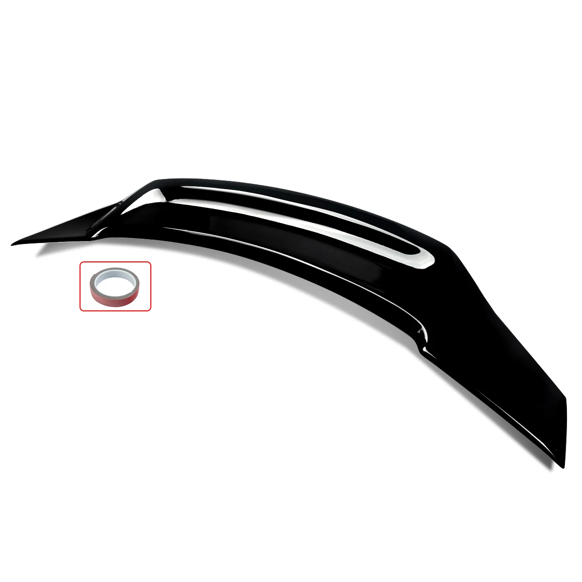 new Magickit Rear Tail Spoiler Wing Fit，Mercedes W213 E250 E43 2016-2019 R Style Glossy Black Rear Trunk Boot Lip Spoiler Wing
