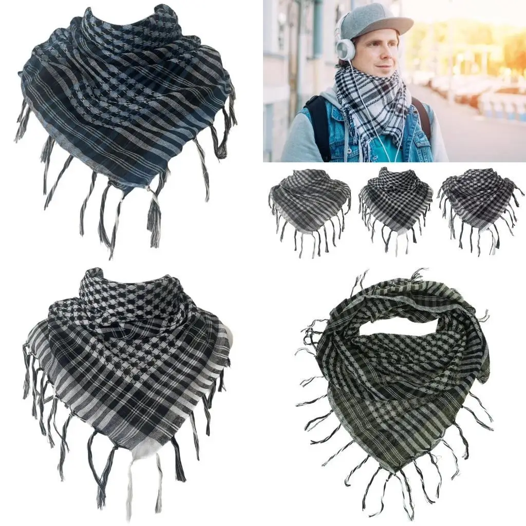 

39BD Woman Arab Kerchief Middle East Shemagh Scarf Arab Outdoor Breathable Headscarf
