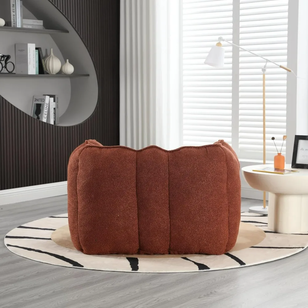 Bean Bag Chair - Bean Bag Couch with Footstool - Bean Chair for Adults in Bedroom, Livingroom Bag Sofa Stuffed High-Density Foam