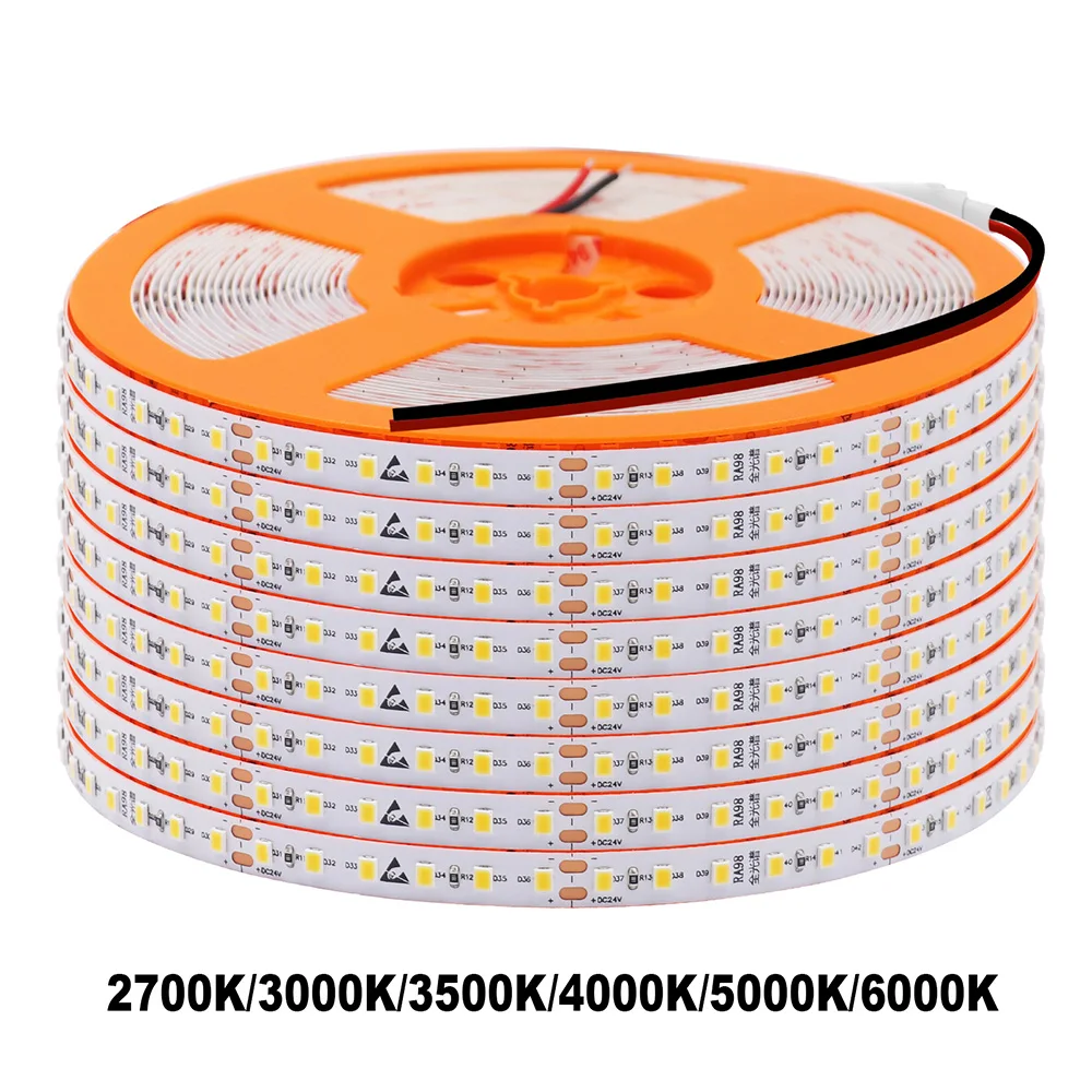 Taśma LED 5m 10m RA98 2700K 3000K 3500K 4000K 5000K 6000K 12V 24V 2835 Elastyczna Taśma Wysoka Jasność 120LED Oświetlenie Domowe