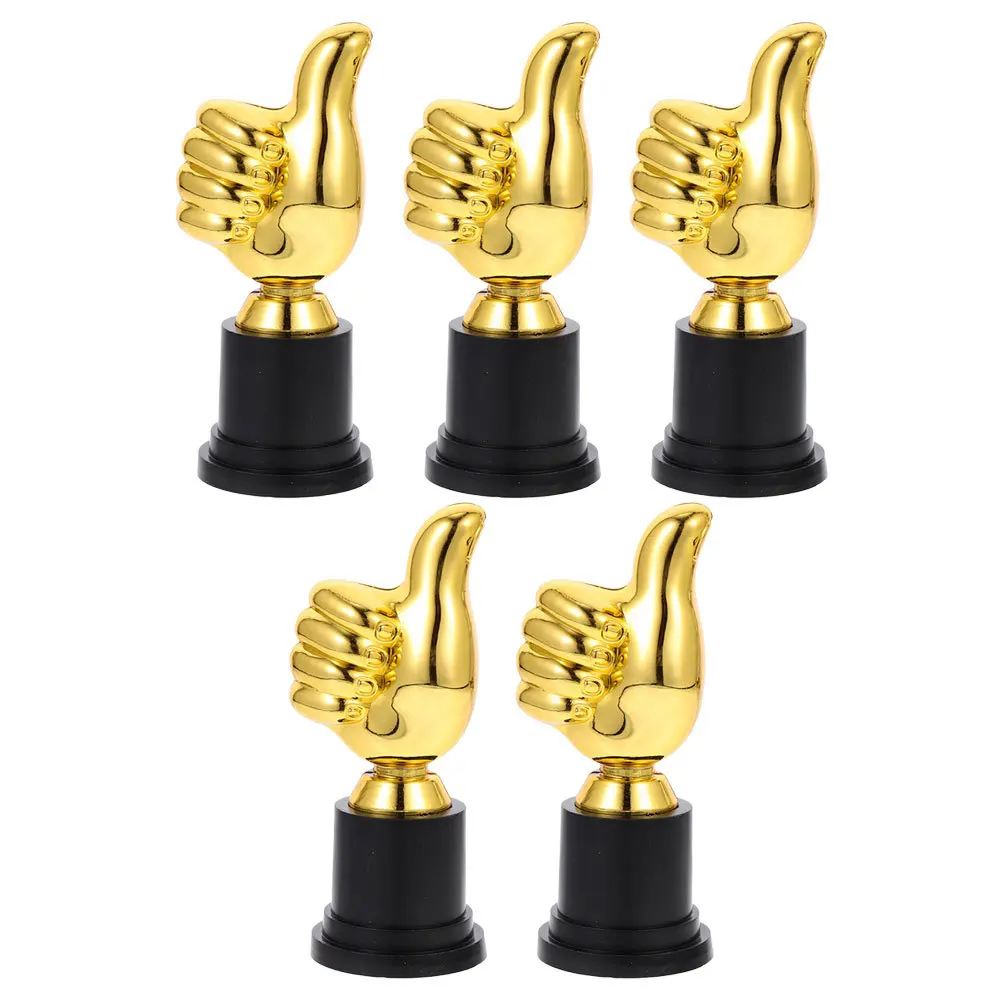 

5pcs Plastic Thumb Party Favor Competition Award Decor Cup Cheer Basketball Funny Trophy Team Gifts Exquisite