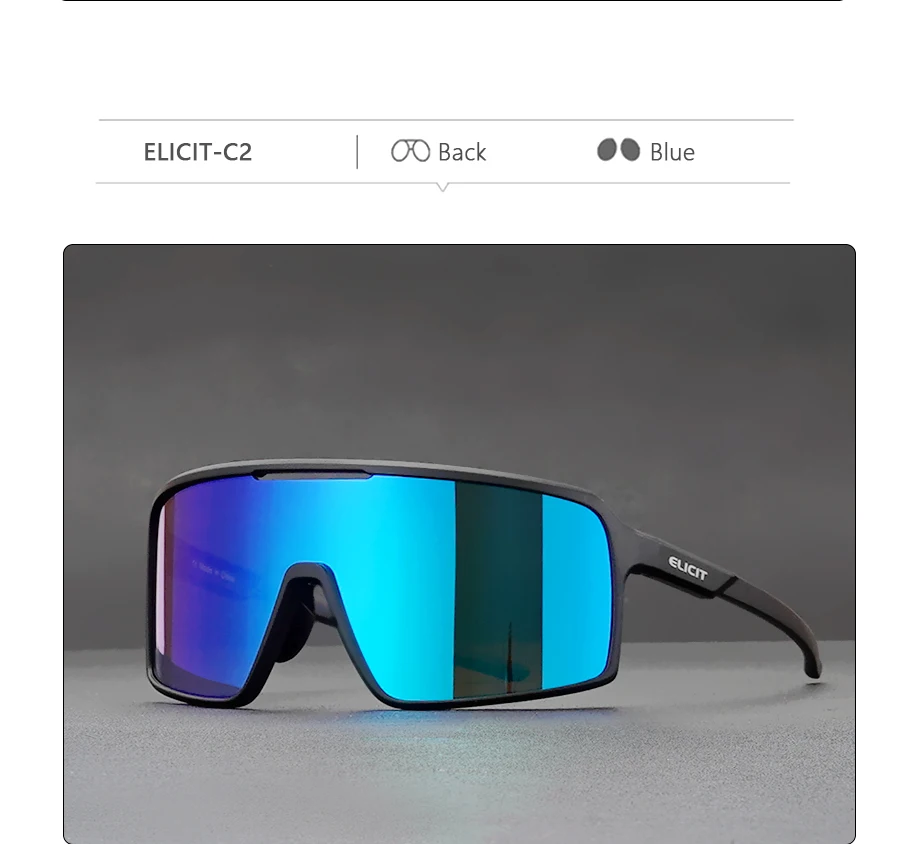 ELICIT Fahrradbrille für Männer und Frauen, Mountainbike-Brille, Outdoor-Sport, Laufen, Wandern, UV400-Schutzbrille, MTB-Fahrbrille – Detail 15