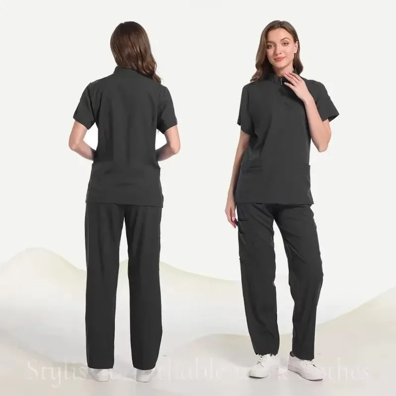 New Hospital Medical Scrub Suits Nurse Uniform Women Medical Clothing for Doctor Scrub Set Beauty Work Clothes Surgery Top Pants