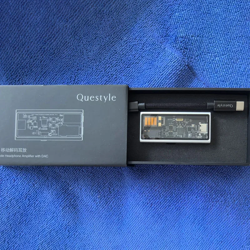 QUESTYLE M15C M12i ヘッドフォンアンプ、Hi-Fi 音質、PCM、DSD512a対応、内蔵DAC、IOS/Android対応 Little Tail