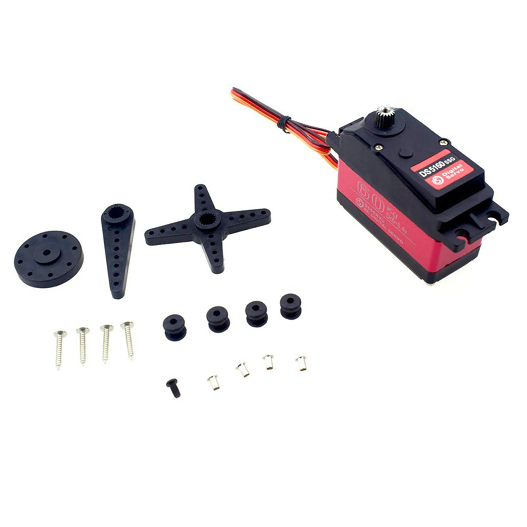 ODIES-5Piece DS5160 SSG 60Kg 8,4 V Servo impermeable de alto voltaje para 1:5 RC coche SAVOX-0236 LOSI XL 5T brazo de Robot 270 Servo