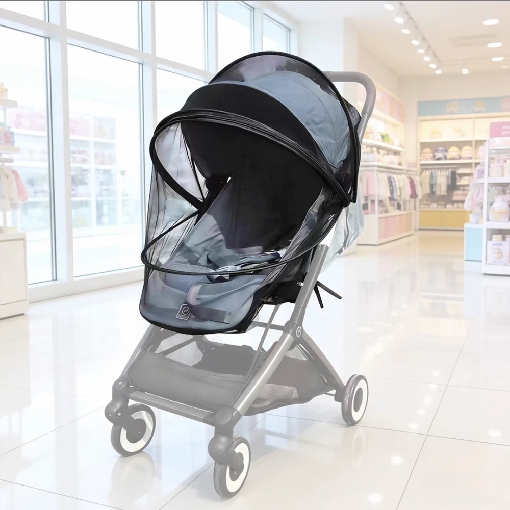 

Москитная сетка для колясок Cybex Libelle Orfeo Series, защитная сетка от насекомых, эластичная лента, фиксация на пряжках, аксессуары для малышей