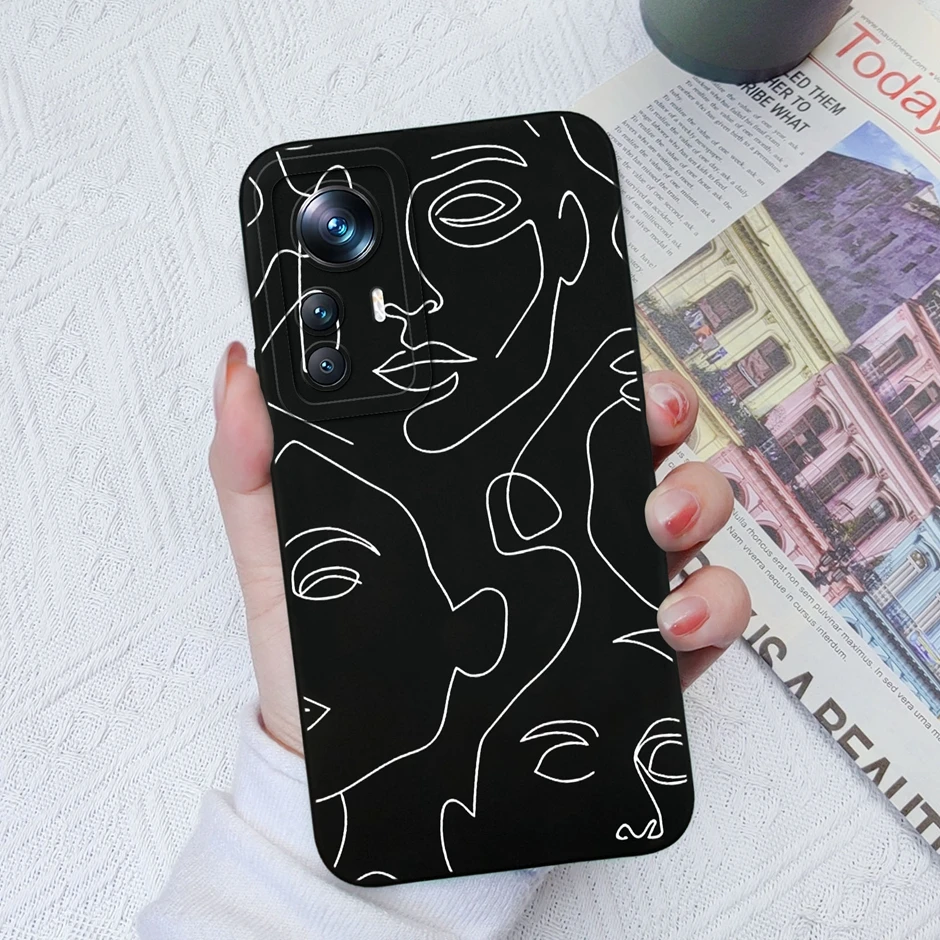 Case For Xiaomi 12 12X 12S Shockproof Liquid Silicone Back Cover For Xiaomi12 12 X 12 S Cute Dinosaur Cartoon New Design Shell