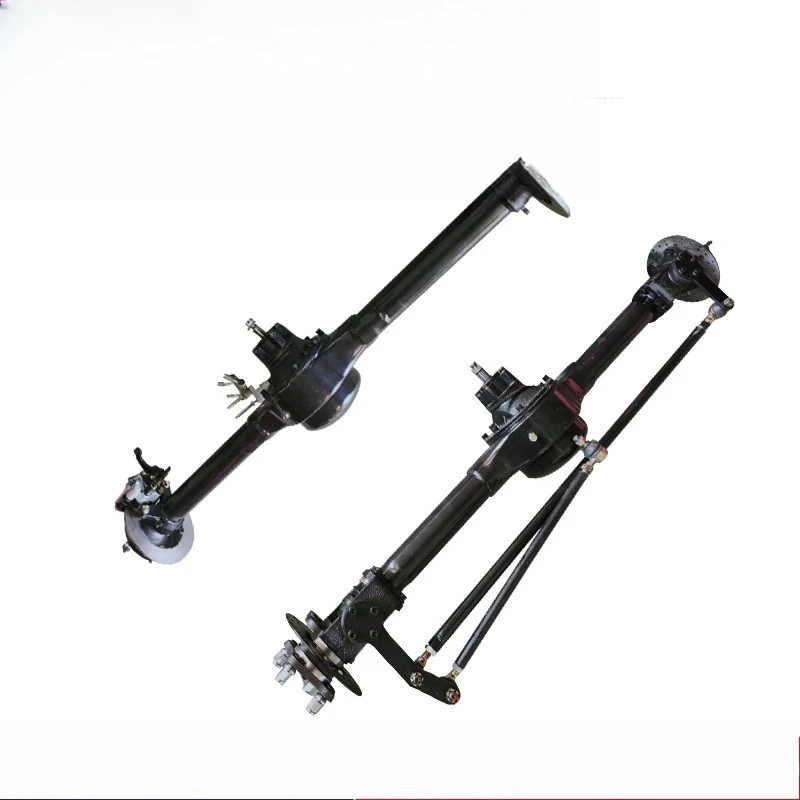 

Electric four-wheel oil-operated disc brake Front drive steering axle with differential 60-tube rear axle with one support and