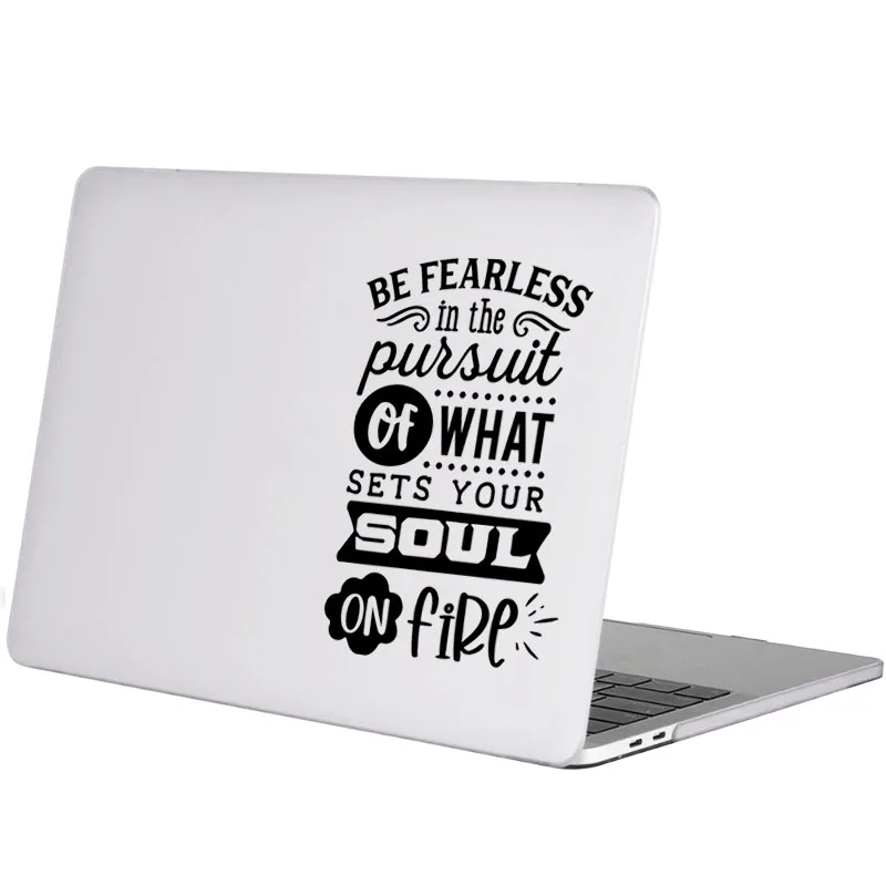 Motivational Quote Laptop Vinyl Sticker for MacBook Air Pro 14 Retina 13 15 Inch Mac Skin Notebook Decal Top Cover Motto Decor