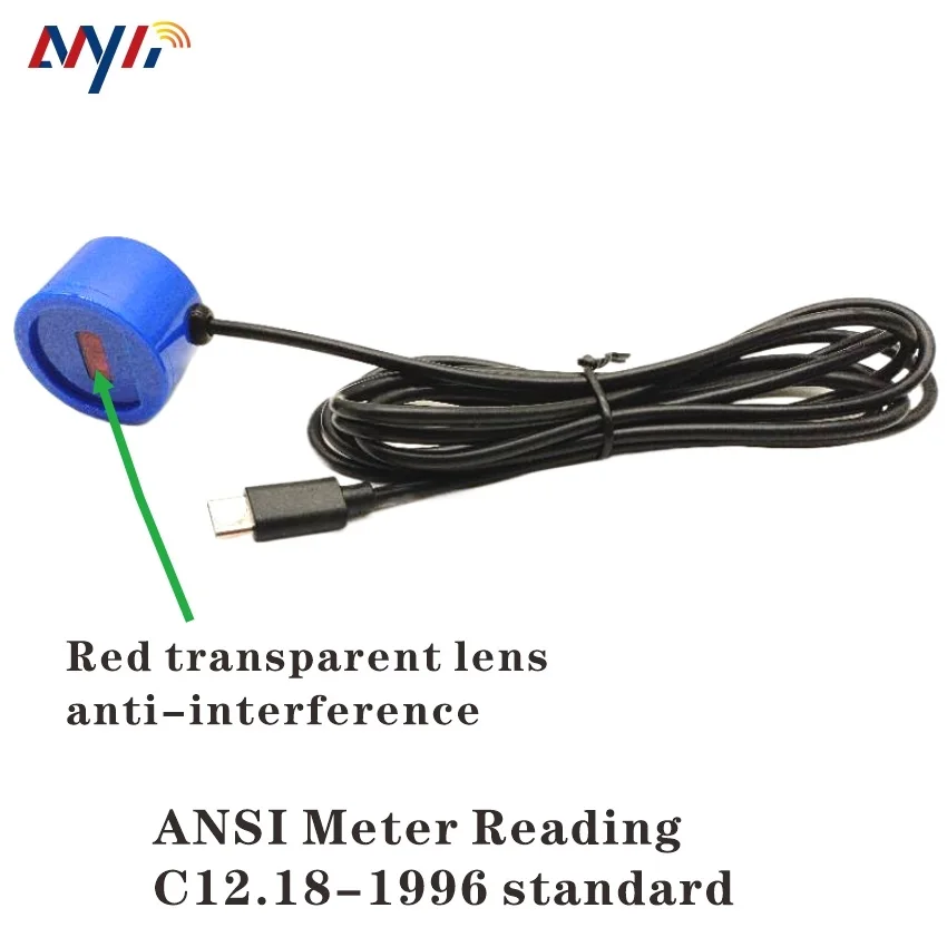 MY019-B TYPE-C USB2.0 TO OPTICAL PROBE IR NEAR INFRARED  ANSI TYPE-2 C12.18 MAGNETIC  TRANSPARENT TRANSMISSION METER CABLE