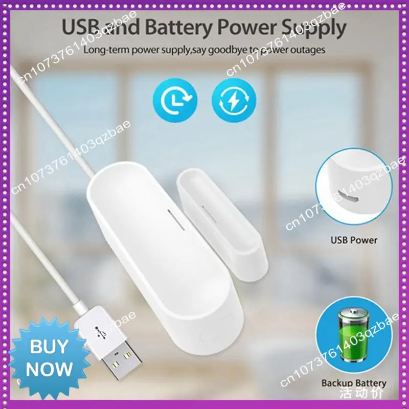 Hot Ltem Door Window Anti-Theft Sensor Smart Home Wireless Detector Work Withhomekit Alexa Google Home