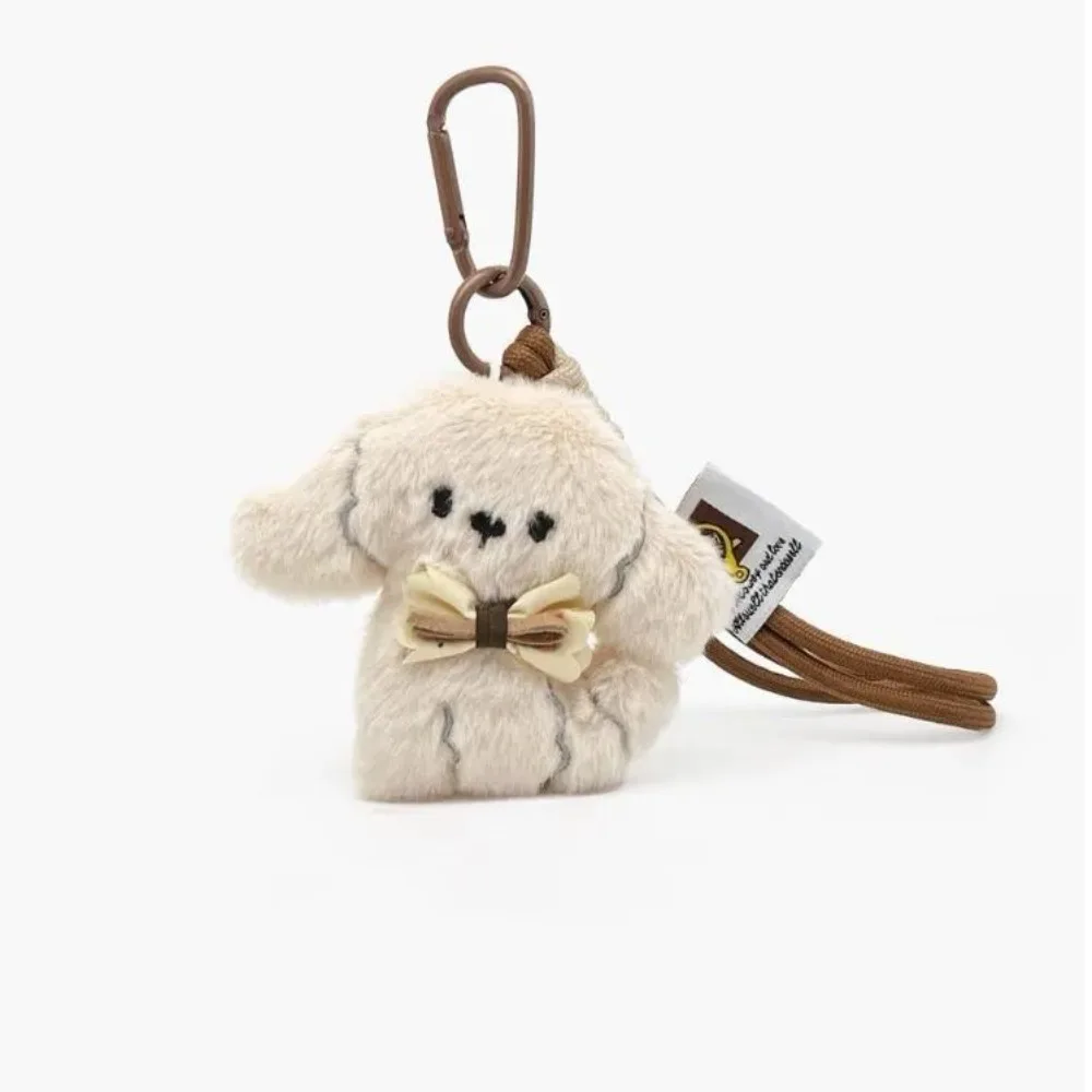 

Cute Love Heart Bow Plush Dog Keychain Stuffed Fashion Doll Pendant Creative Creative Bag Pendant Gifts