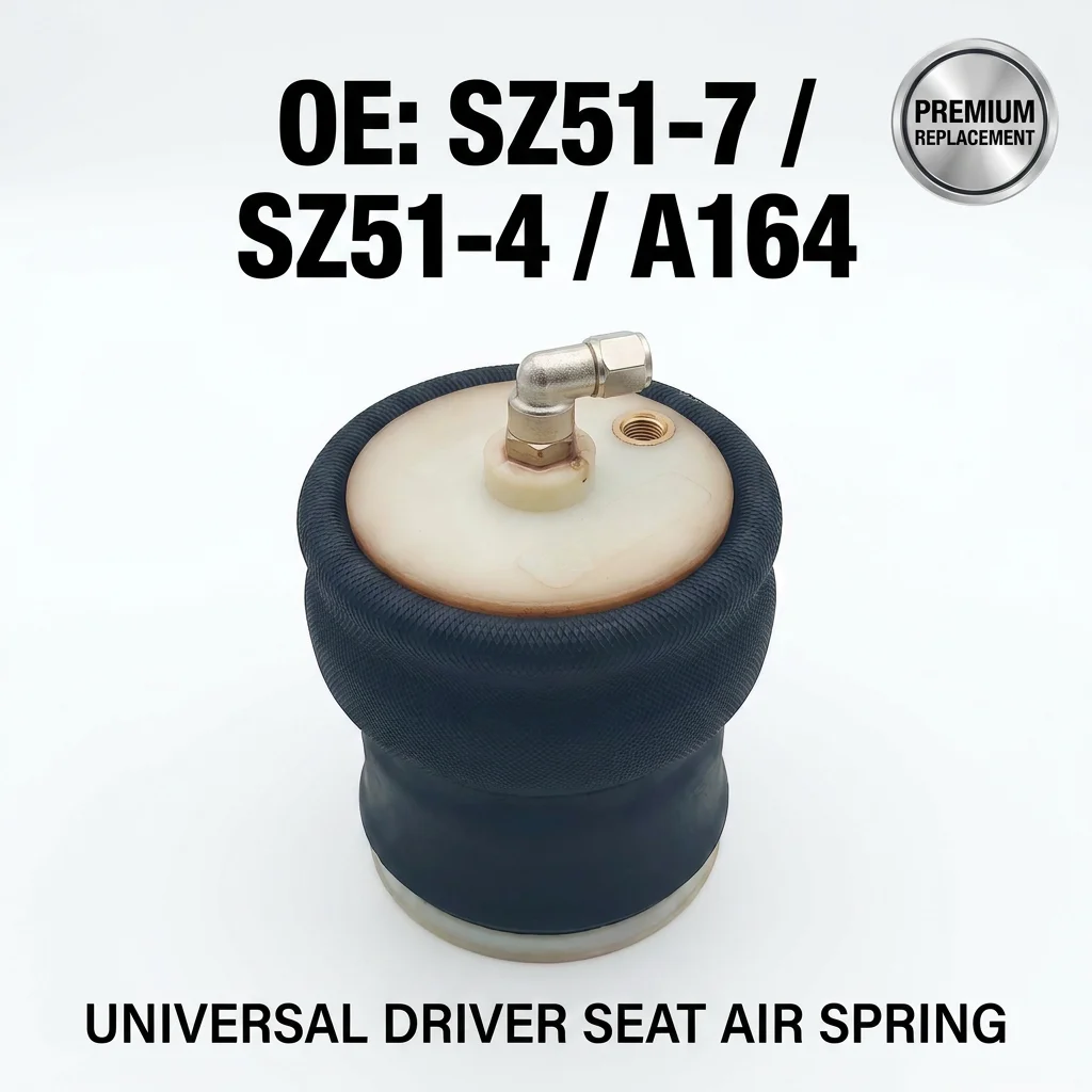 SZ51-7 SZ51-4 A164 Driver Seat Air Suspension Spring Bellow for Mercedes MAN DAF Scania for Continental Contitech Truck Seat