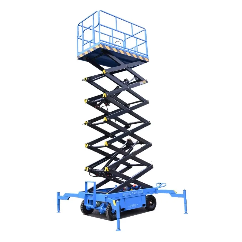 Deposit Price Full-self-propelled Elevator Electro-hydraulic Lifting Platform Movable Scissor Type Aerial Maintenance